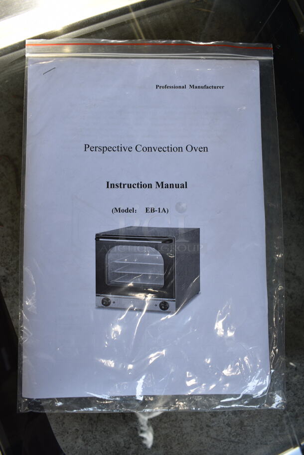 BRAND NEW! Perspective Model EB-1A Stainless Steel Commercial Countertop Electric Powered Convection Oven w/ View Through Door and Metal Oven Racks. 220 Volts, 1 Phase. 23.5x23x22.5 - Image 4 of 6