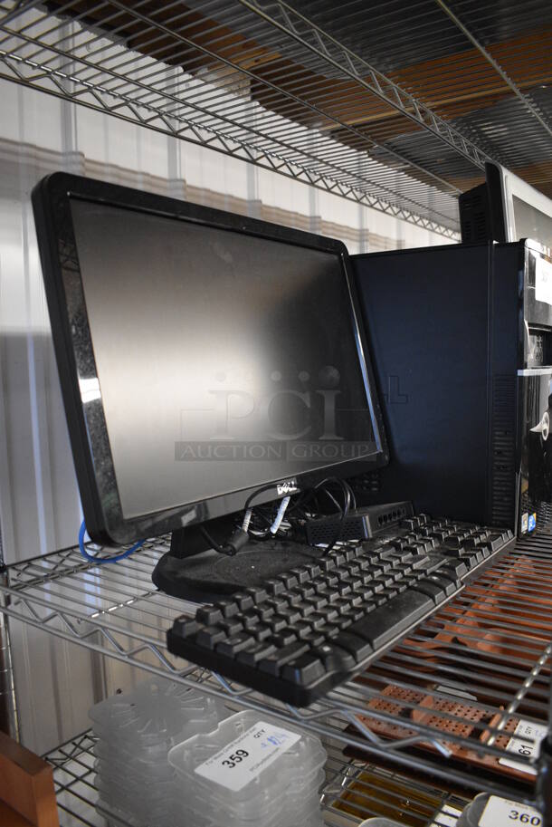 Dell 19" Computer Monitor w/ Dell Computer Tower and Keyboard - Image 4 of 4