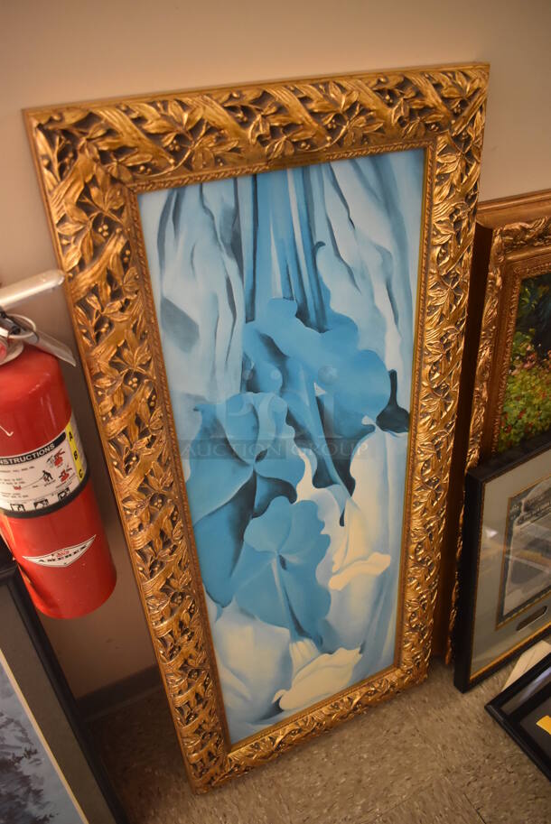 Framed Picture of Yellow Calla Green Leaves by Georgia O'Keeffe. - Image 3 of 7