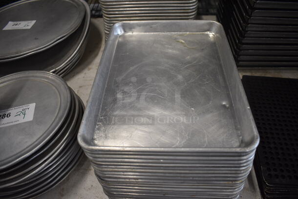 24 Metal Baking Pans. 9.5x13x1. 24 Times Your Bid! - Image 1 of 3