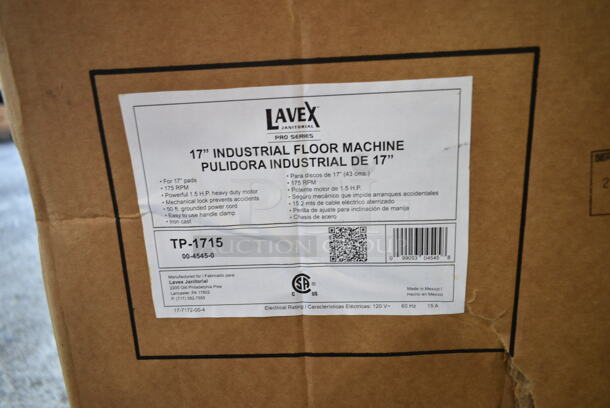 BRAND NEW SCRATCH AND DENT! Lavex TP-1715 17" Single Speed Rotary Floor Machine - 175 RPM - Image 3 of 3