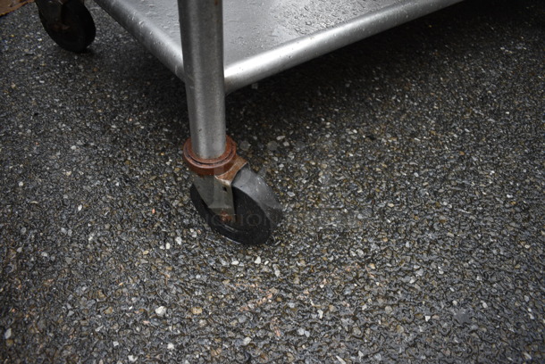 Stainless Steel Table w/ Stainless Steel Under Shelf on Commercial Casters. 96x30x36 - Image 4 of 4