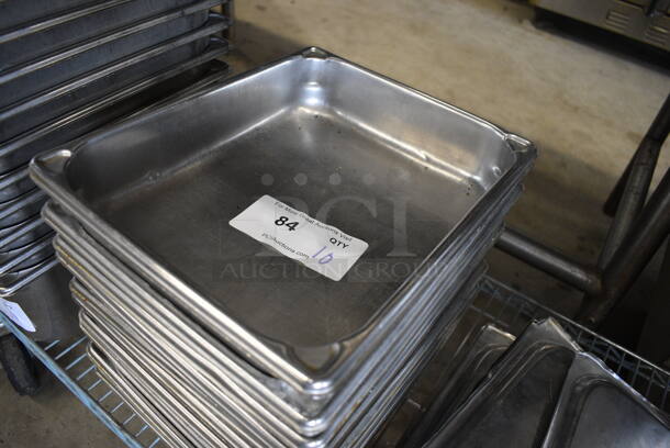10 Stainless Steel 1/2 Size Drop In Bins. 1/2x2.5. 10 Times Your Bid! - Image 2 of 3