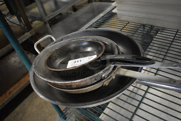 4 Various Metal Skillets. Includes 28x15.5x2. 4 Times Your Bid! - Image 3 of 3