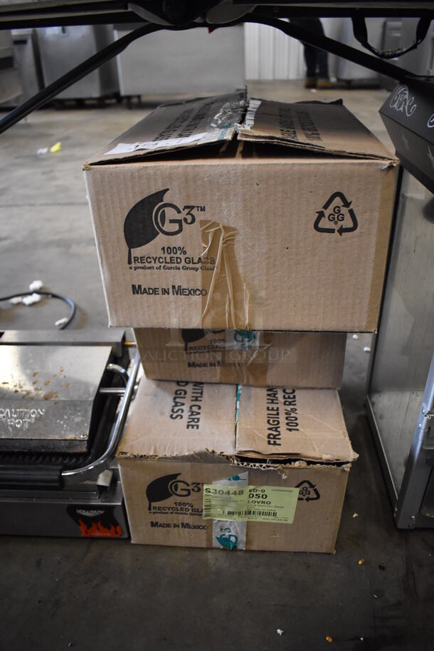 3 Boxes of 12 BRAND NEW! Beverage Glasses. Missing 2. 4x4x6. 3 Times Your Bid! - Image 2 of 10