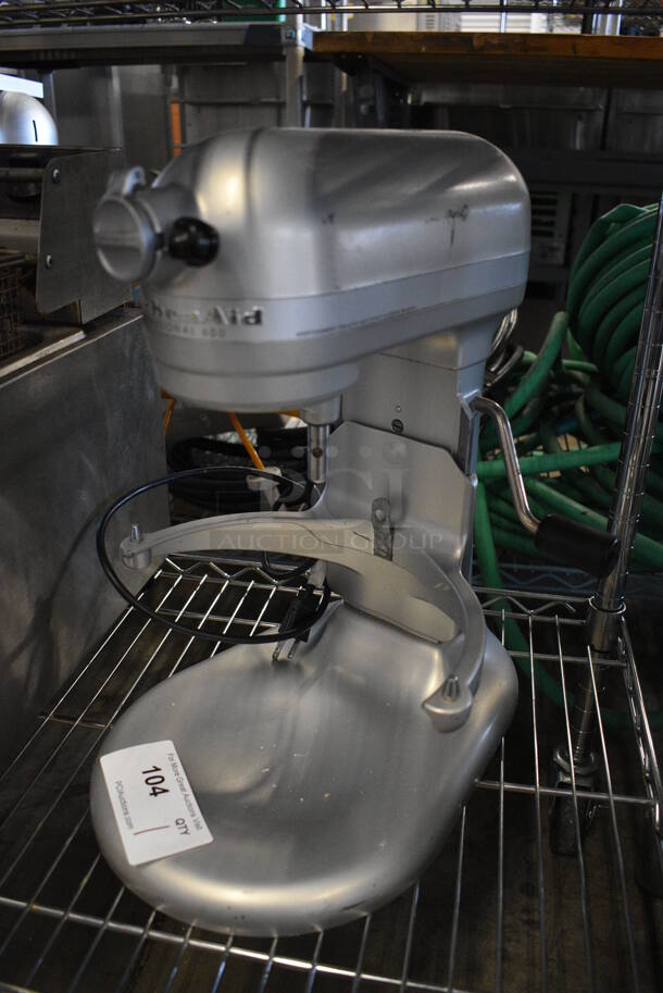 KitchenAid Model KP26M1XNP Professional 600 Metal Countertop Planetary Dough Mixer. 120 Volts, 1 Phase. 12x16x17. Tested and Does Not Power On