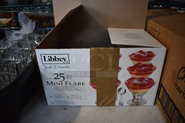 18 BRAND NEW IN BOX! Libbey Mini Flare Dessert Glasses. 3x3x3. 18 Times Your Bid! - Image 4 of 4