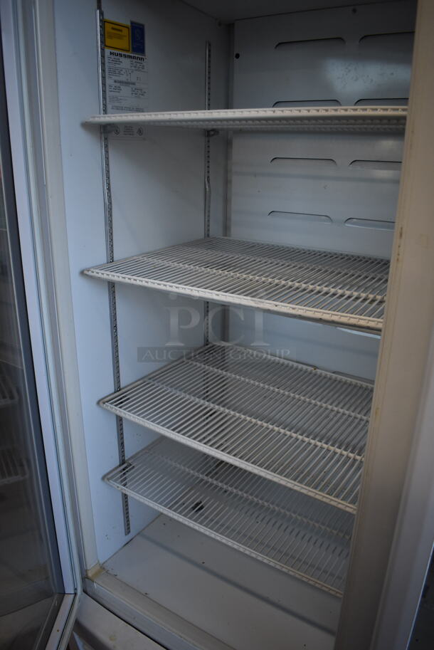 Hussmann ARL01050 Metal Commercial 3 Door Reach In Freezer Merchandiser w/ Poly Coated Racks. 230 Volts, 1 Phase. 85x29x80 - Image 4 of 6