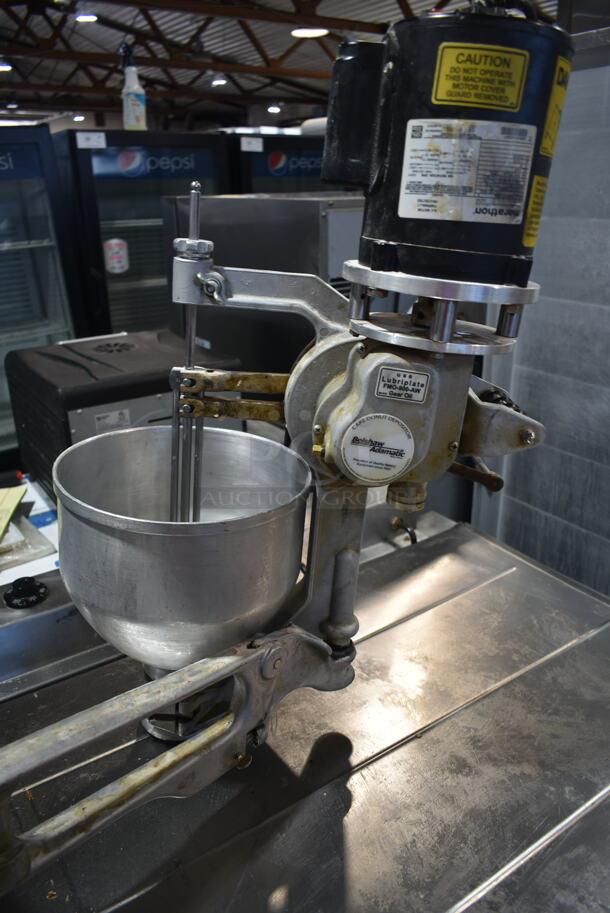 Belshaw 634 Stainless Steel Commercial Electric Powered Donut Fryer w/ Dough Dropper w/ Motor, Hopper and Plunger. 208/240 Volts, 3 Phase.  - Image 2 of 11