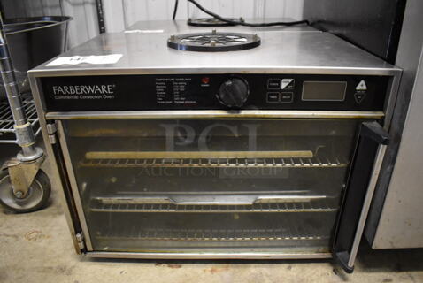 Farberware T490C Metal Commercial Countertop Turbo Convection Oven w/ Metal Racks. 115 Volts, 1 Phase. 20x13x15