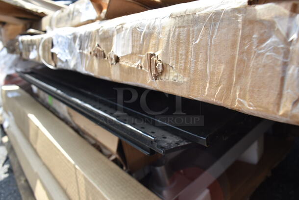 BRAND NEW SCRATCH AND DENT! Lot of Black Metal Panels - Image 2 of 5