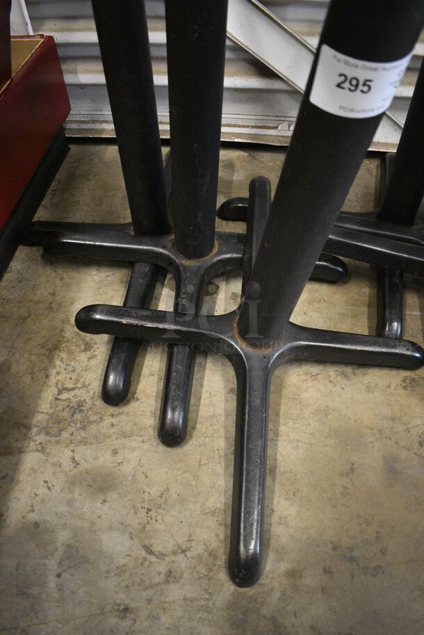 3 Black Metal Table Bases. 31x25x28. 3 Times Your Bid! - Image 2 of 3