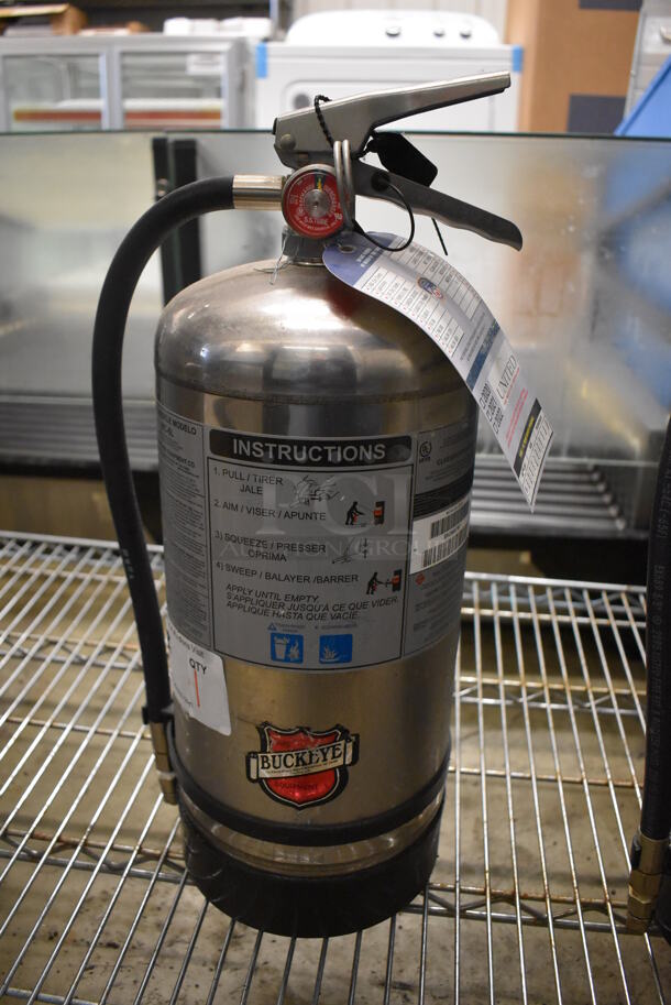 Buckeye Wet Chemical Fire Extinguisher. Buyer Must Pick Up - We Will Not Ship This Item. 10x7x18.5