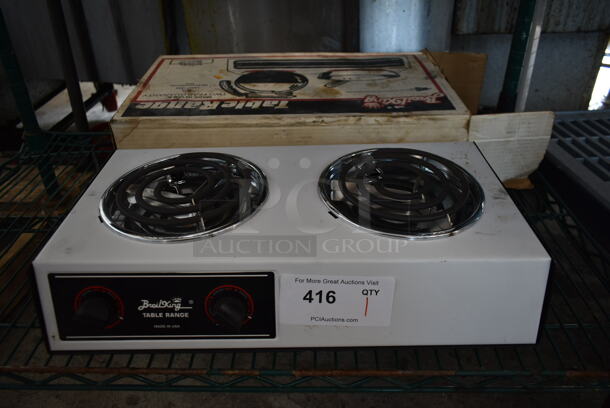 IN ORIGINAL BOX! Broil King R46/202W Metal Countertop 2 Burner Tabletop Range. - Image 1 of 7