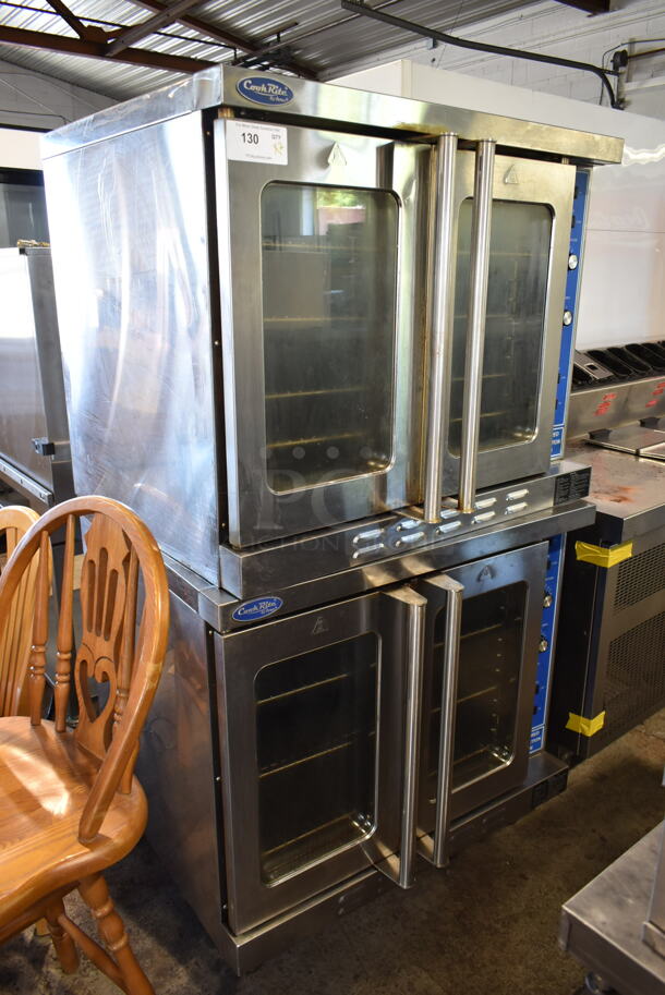 2 Cook Rite ATCO-513NB Stainless Steel Commercial Natural Gas Powered Full Size Convection Ovens w/ View Through Doors, Metal Oven Racks and Thermostatic Controls. 2 Times Your Bid! - Image 1 of 9