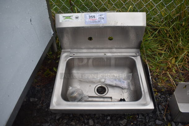 Regency Stainless Steel Commercial Single Bay Wall Mount Sink. 17x15x14 - Image 1 of 4