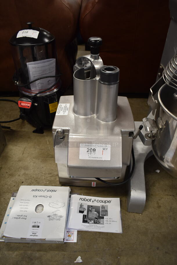 BRAND NEW SCRATCH AND DENT! Robot Coupe CL50 Ultra Metal Commercial Countertop Continuous Feed Food Processor. 120 Volts, 1 Phase. Tested and Working! - Image 2 of 9