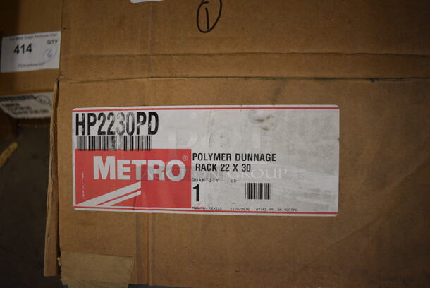 BRAND NEW IN BOX! Metro HP2230PD Gray Poly Dunnage Rack. 22x30x12 - Image 3 of 3