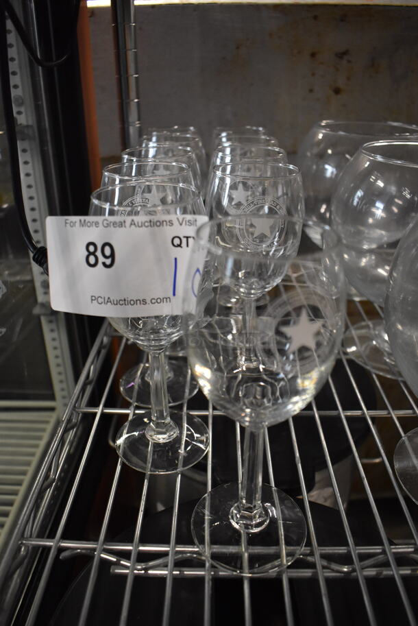 10 Wine Glasses. 2.5x2.5x7. 10 Times Your Bid! - Image 2 of 2
