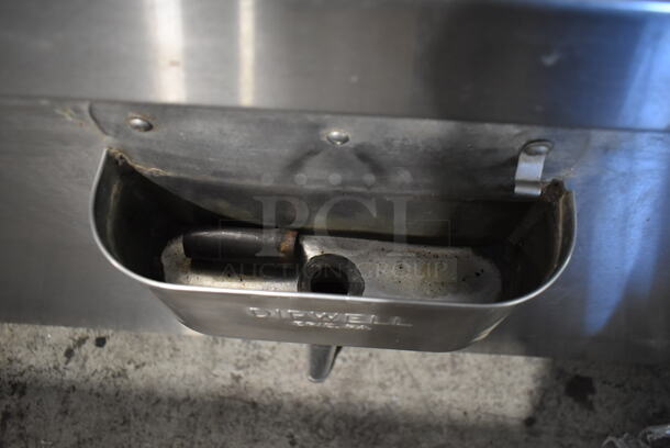 Stainless Steel Commercial Freezer w/ 4 Center Hinge Lids, 15 Rail Drop Ins and Speedwell. Tested and Working! - Image 5 of 10