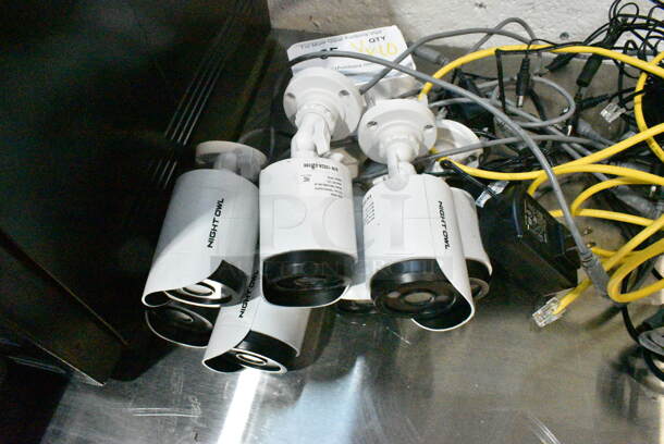 7 Night Owl CM-C20XL-BU-JF Security Cameras w/ 1 Night Owl DVR-C20X-161-JF DVR Recorder, Wiring. 7 Times Your Bid!  - Image 6 of 12