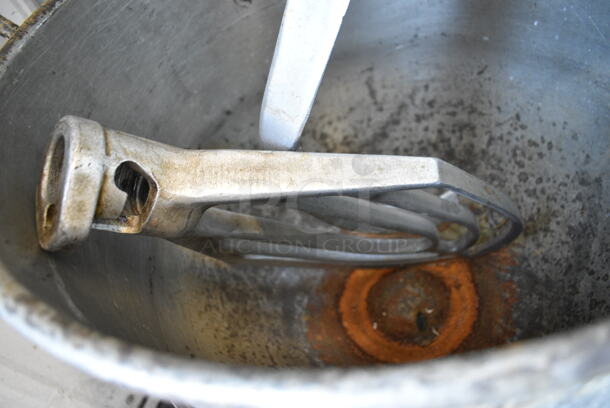 AS600 Metal Commercial Floor Style 60 Quart Planetary Dough Mixer w/ Metal Mixing Bowl, Dough Hook, Paddle and Pelican Head Attachments. 208-240 Volts. - Image 3 of 10