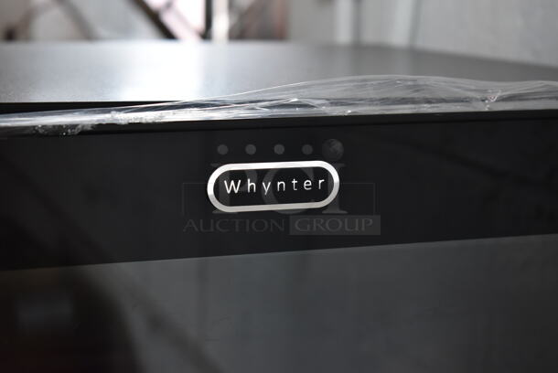 BRAND NEW SCRATCH AND DENT! Whynter FWC-1201BB Metal Commercial Single Door Reach In 124 Bottle Capacity Wine Chiller Cooler Merchandiser. Stock Picture Used as Gallery. 120 Volts, 1 Phase. Tested and Working! - Image 2 of 7