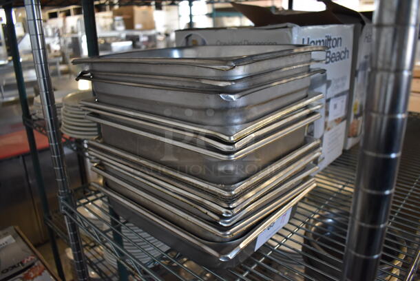 17 Stainless Steel Half Size Drop In Bins. 1/2x2.5. 17 Times Your Bid! - Image 2 of 3
