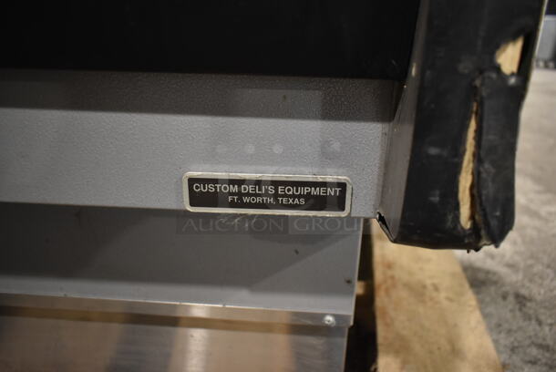 Custom Deli's Inc DILW8CBSS Stainless Steel Commercial Floor Style Heated Display Case Merchandiser. 120/208 Volts, 3 Phase.  - Image 5 of 8