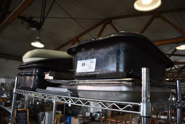 ALL ONE MONEY! Tier Lot of Various Metal Items Including Slow Cooker Inserts and Baking Pans - Image 1 of 5