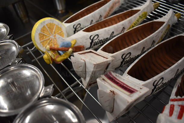 8 Leinenkugel's Beer Tap Handles Including Big Butt Doppelback, Harvest Patch Shandy, Snowdrift Vanilla Porter, Seasonal, Canoe Paddle and Grapefruit Shandy. 14". 8 Times Your Bid! - Image 6 of 6