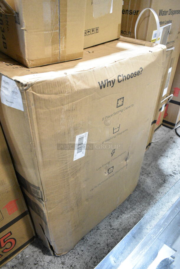 BRAND NEW SCRATCH AND DENT! Honeywell HDS18SS 18" Dishwasher with 8 Place settings, 6 Washing Programs. 120 Volts, 1 Phase. - Image 2 of 3