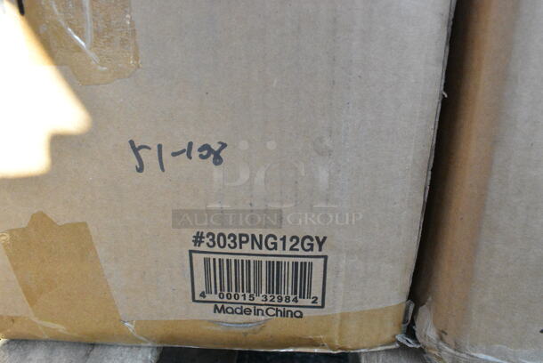 25 BRAND NEW Boxes Including V4025B Arcoroc Romeo 5 oz. Martini Glass by Arc Cardinal - 12/Case, 4 Box 303PNG12GY Acopa Pangea 12 oz. Ash Matte Porcelain Mug - 24/Case, 27140006CGN Carlisle 40006C09 Sparta 30" Green Multi-Purpose Cleaning Brush - 3" Bristle Diameter, 267010005 Choice Windsor 7" 18/0 Stainless Steel Dinner Fork - 12/Case, 267010008  Choice Windsor 8 3/8" Stainless Steel Dinner Knife - 12/Case, 267020002 Choice Dominion 5 7/8" 18/0 Stainless Steel Bouillon Spoon - 12/Case, 427CSRTBSBWB Lancaster Table & Seating Bistro Series Black and White Birdseye Weave Rattan Outdoor Side Chair, 274MOPBCKTBK Lavex 35 Qt. Black Mop Bucket & Side Press Wringer Combo, 128HD32COMBO Choice Heavy Duty 32 oz. Microwavable Translucent Plastic Deli Container and Lid Combo Pack - 240/Case, VacPak-It 186CVBZ812 8" x 12" Chamber Vacuum Packaging Bags with Zipper 3 Mil - 1000/Case, 999RP09 EcoChoice No PFAS Added Bamboo / Bagasse Blend 9" Plate - 125/Pack, 2 651CPDWLSS3 ServSense Wall-Mount Stainless Steel 32 - 44 oz. Cup Dispenser, 651CPDWLSS2 ServSense Wall-Mount Stainless Steel 10 - 24 oz. Cup Dispenser. 25 Times Your Bid!  - Image 12 of 12