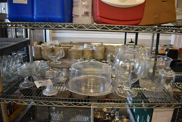 ALL ONE MONEY! Tier Lot of Various Items Including Glass Items  - Image 3 of 8