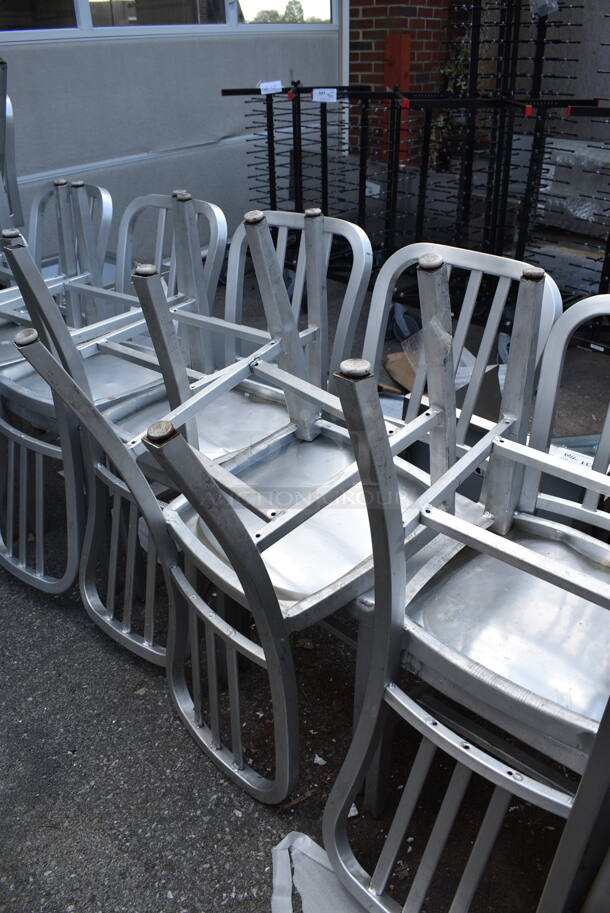 15 Metal Dining Height Chairs. 15 Times Your Bid! - Image 4 of 8