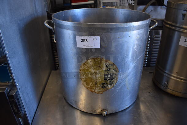 Metal Stock Pot w/ Hole for Spigot. 24x21x19.5 - Image 1 of 3