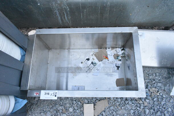 2 Metal Items Including Bin. Includes 29x18x13. 2 Times Your Bid!  - Image 3 of 4