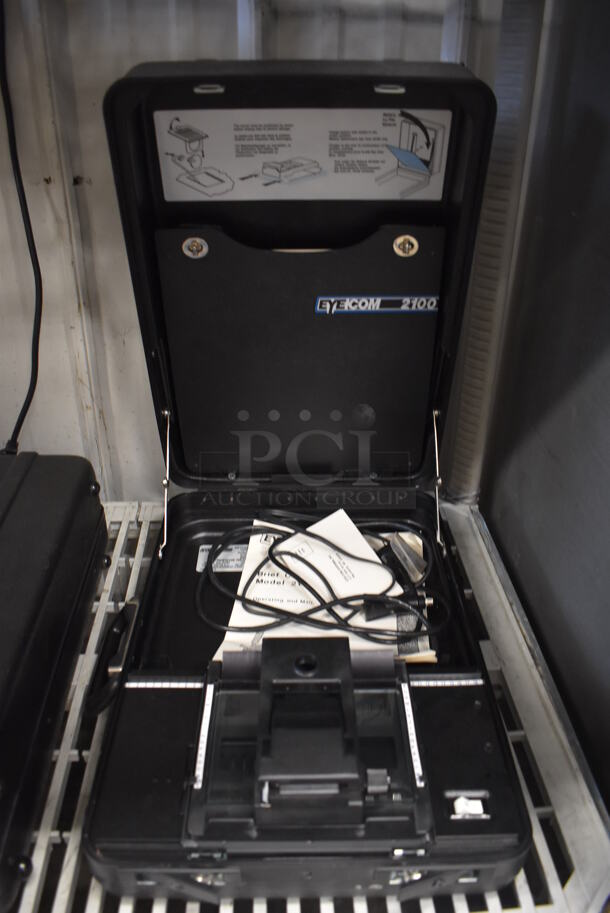 Eyecom 2100 Portable Microfishe Reader in Hard Case. 13x18.5x5.5 - Image 1 of 7