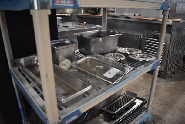 ALL ONE MONEY! Lot of Stainless Steel Lids, Trays, Etc. - Image 2 of 5