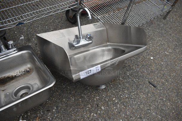 Eagle HSA-10-F-LRS Commercial Stainless Steel Wall Mount Hand Sink - Image 2 of 5