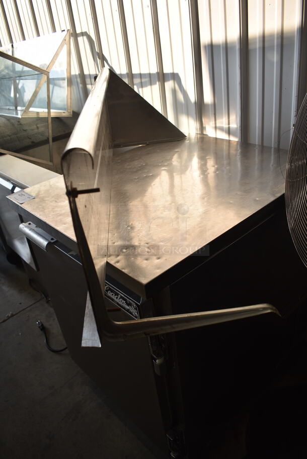 2 Stainless Steel Items; Wall Mount Shelf and Sandwich Board Lid Back. 42x12x13, 28x11x9. 2 Times Your Bid! - Image 3 of 5