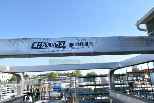 BRAND NEW! Channel PBA708 Metal Commercial Pan Transport Rack on Commercial Casters.  - Image 4 of 4