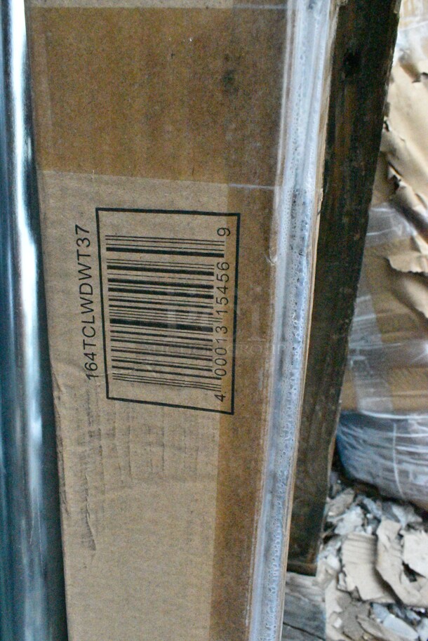 4 Boxes of 4 BRAND NEW SCRATCH AND DENT! Legs Including 3 Boxes of Lancaster Table & Seating 164TCLWDWT37 Antique White Wash Legs and 1 Metal Leg Set. May Be Missing Pieces. 4 Times Your Bid!  - Image 5 of 6