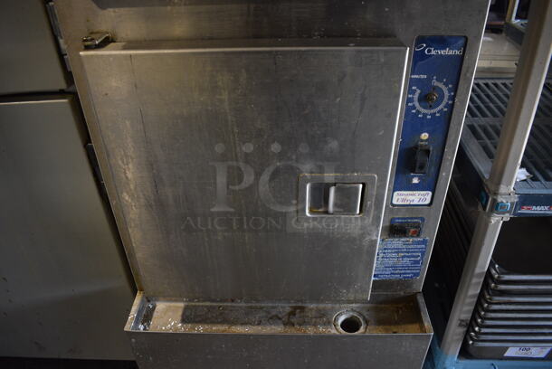 Cleveland Stainless Steel Commercial Natural Gas Powered 2 Deck Steam Cabinet. 24x38x65 - Image 4 of 6