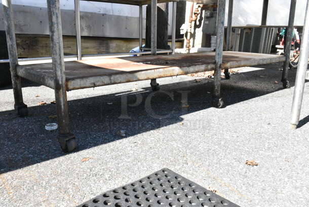 Stainless Steel Table w/ Metal Under Shelf. (out back) - Image 2 of 2