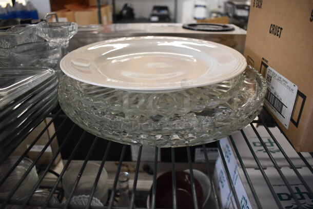 ALL ONE MONEY! Tier Lot of Various Items Including Glass Bowls, Plates and BRAND NEW IN BOX Espresso Saucers - Image 5 of 8