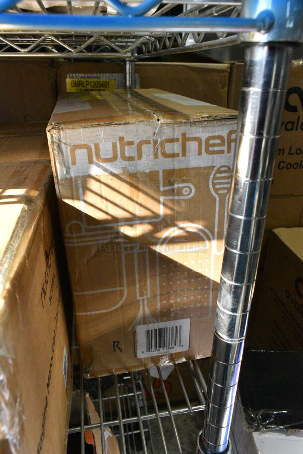 4 Various Items Including NutriChef NCGLBU Containers, NutriChef NCTJBUL Tagine Moroccan Gast Iron Cooker Pot, NutriChef NCCWA13BR Pots and Pan Set, Karaoke Machine. 4 Times Your Bid!  - Image 2 of 9