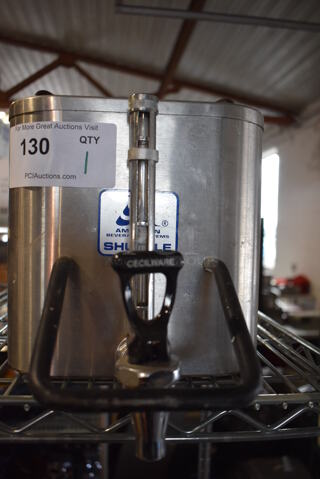 Stainless Steel Satellite. Missing Lid. 9x15x11