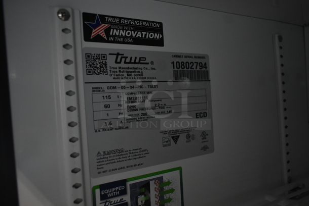2024 True GDM-06-34-HC Metal Commercial Single Door Mini Cooler Merchandiser w/ Poly Coated Racks. 115 Volts, 1 Phase. Tested and Working! - Image 5 of 5