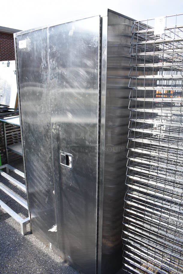 Stainless Steel 2 Door Cabinet. 36x25x72 - Image 2 of 3